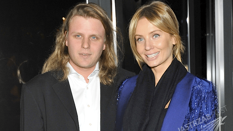 Piotr Woźniak-Starak i Agnieszka Szulim na wernisażu