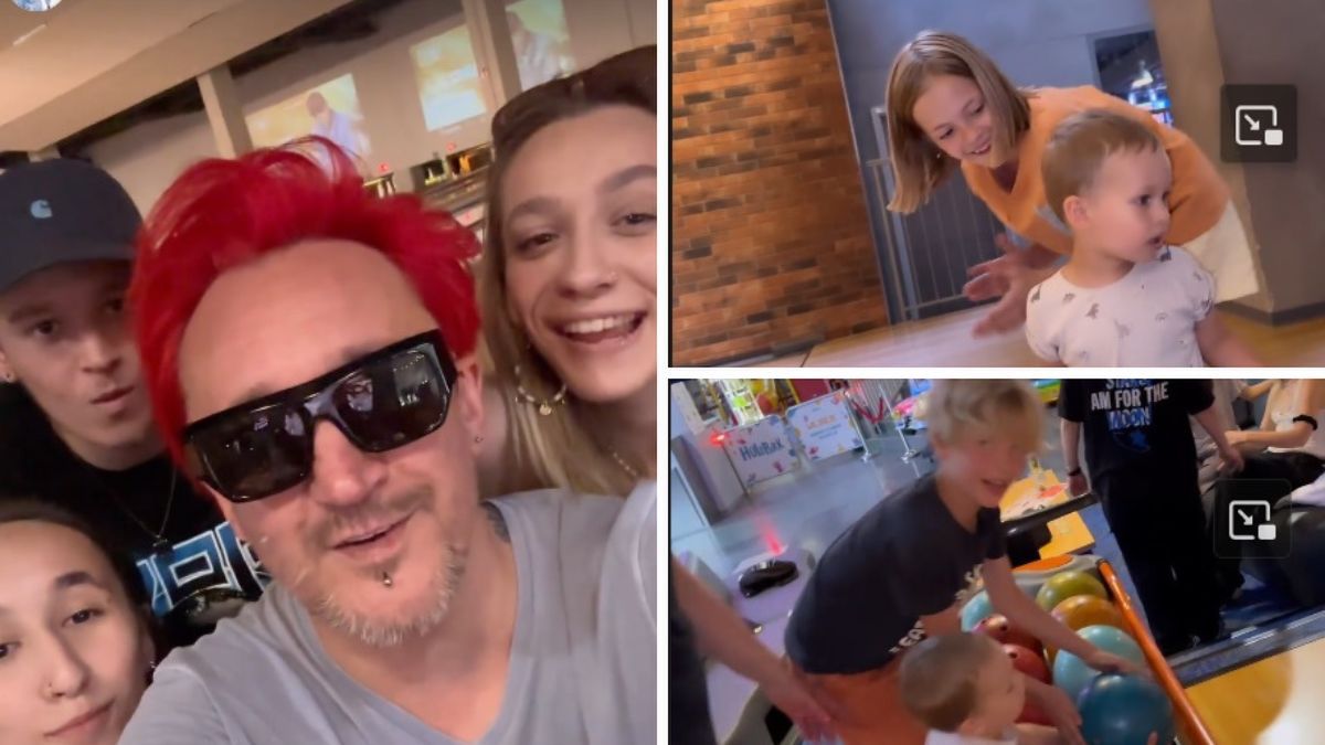 Michał Wiśniewski z dziećmi