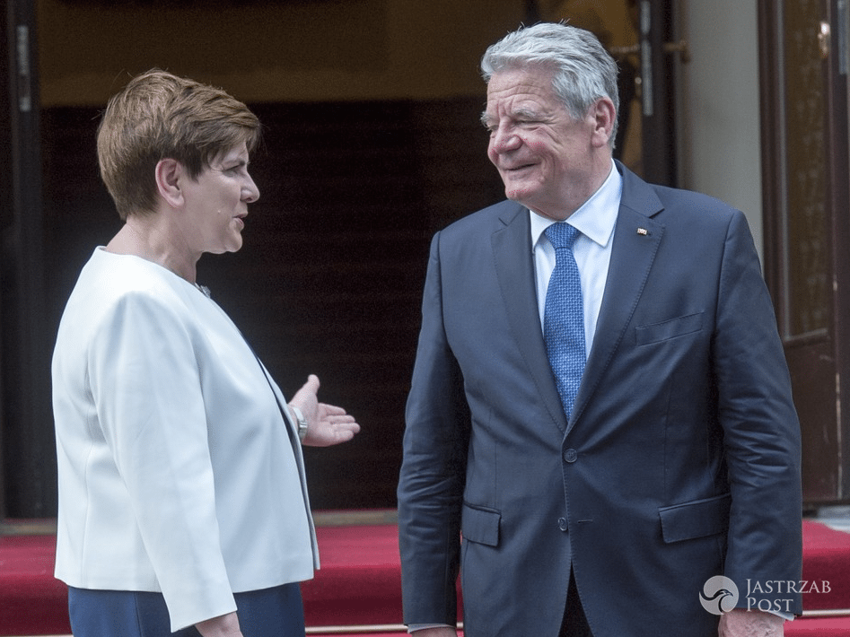 Beata Szydło i Joachim Gauck, prezydent Niemiec