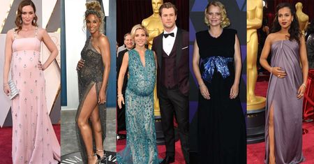 Oscary. Ciężarne gwiazdy na czerwonym dywanie: Joanna Kulig, Anne Hathaway, Cate Blanchett, Emily Blunt [DUŻO ZDJĘĆ]