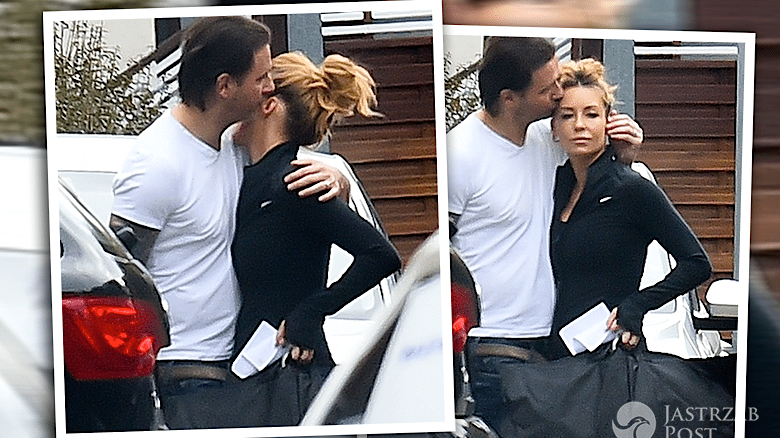 Małgorzata Rozenek i Radosław Majdan całują się