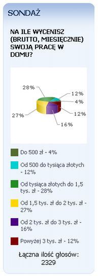 Ile kosztuje praca w domu?