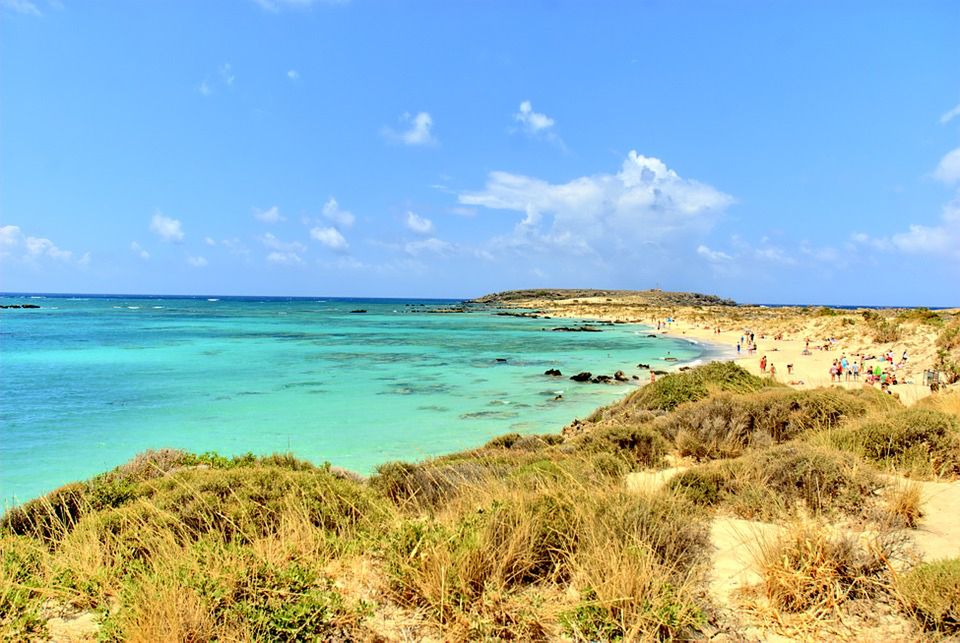 Plaża na Elafonisi, Grecja