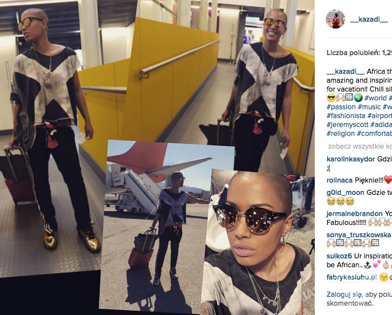 Łysa Patricia Kazadi na Instagramie