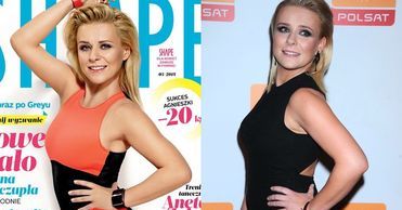 Aneta Zając chwali się figurą na okładce "Shape"