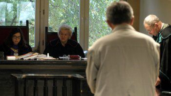 Instruktor Andrzej P. w czasie ogłaszania wyroku.