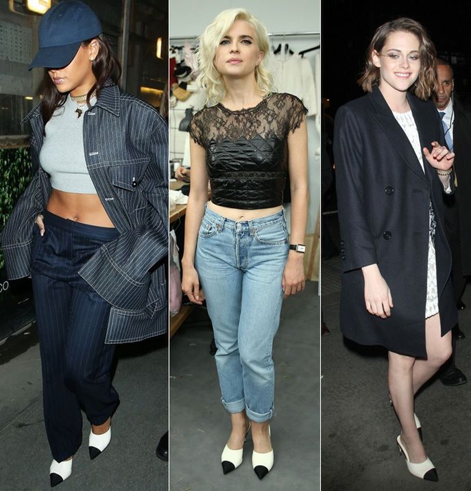 Na zdjęciu: (od lewej) Rihanna, Cecile Cassel, Kristen Stewart 