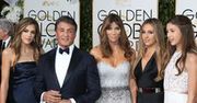 Sylvester Stallone z córkami na rozdaniu Złotych Globów