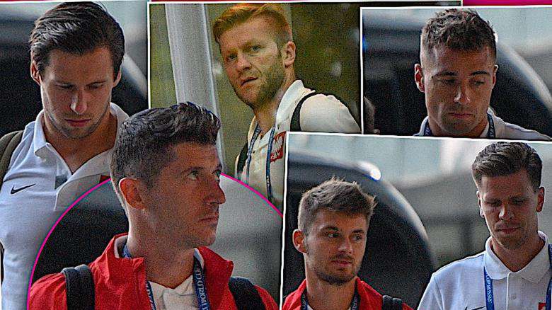 Piłkarze po meczu z Kolumbią