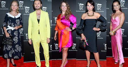 Gwiazdy i celebryci na pokazie mody: Laura Łącz, Anna Powierza, Patrycja Wieja, Rafał Grabias