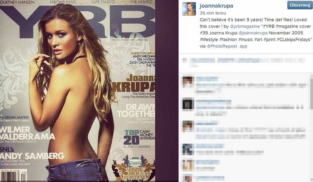 Joanna Krupa na okładce YRB Magazine zdjęcie: Instagram