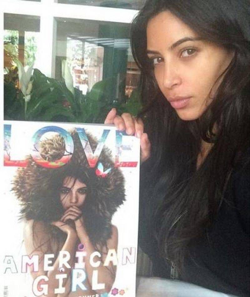 Kim Kardashian bez makijażu zdjęcie: Instagram
