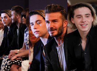 Brooklyn Beckham z ojcem na pokazie Victorii (ZDJĘCIA)