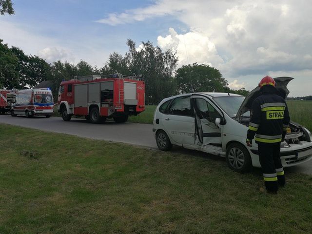 Wypadek drogowy w gminie Wojciechowice