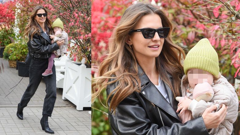 Anna Lewandowska odbiera córkę Laurę z celebryckiej knajpy