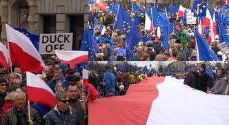 "Marsz dla Europy" przeszedł przez Warszawę. "UE jest tym, co nas wszystkich łączy"
