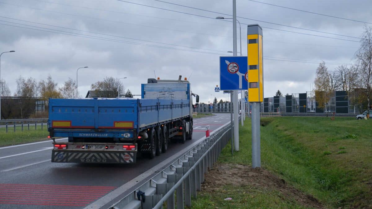 Fotoradar w Świdniku na wyjeździe z Lublina w kierunku Chełma