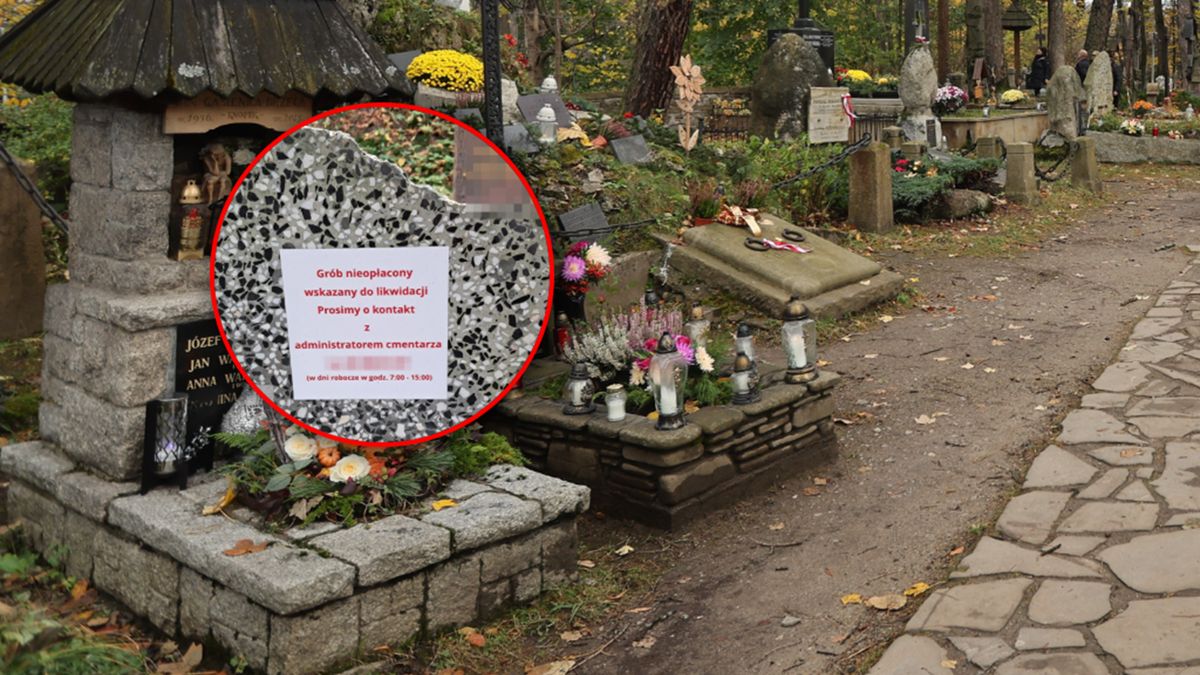 Karteczki na cmentarzach.