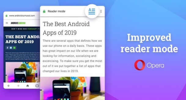 Opera w nowej wersji na Androida z ulepszonym trybem czytania