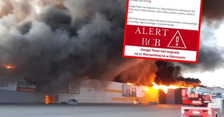 Olbrzymi pożar w Warszawie. Alert RCB dla stolicy