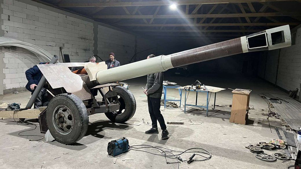 The model of the D-20 howitzer developed by Ukrainians