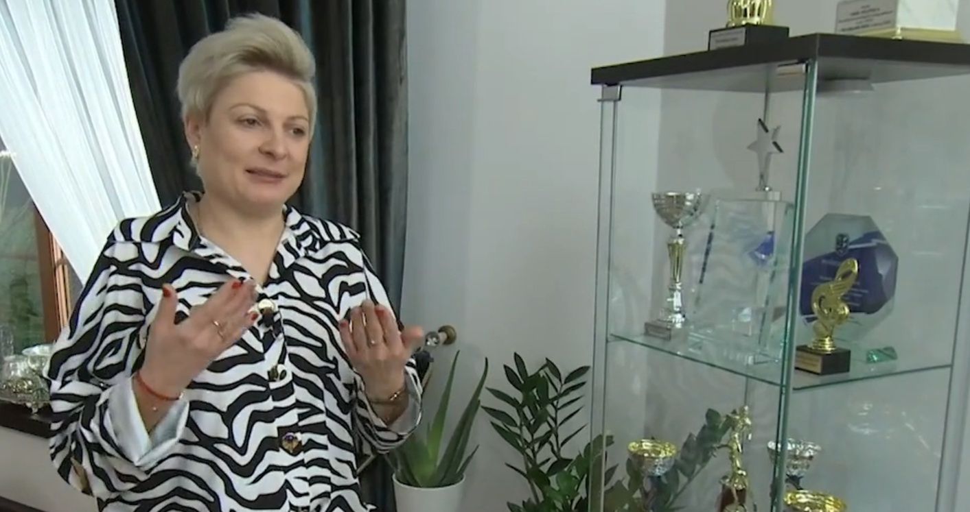Magdalena Narożna w swoim domu