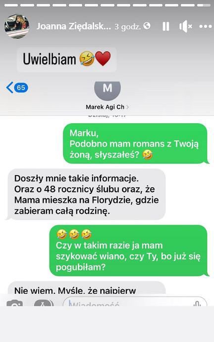 Menedżerka Agnieszki Chylińskiej pokazała wymianę zdań z jej mężem