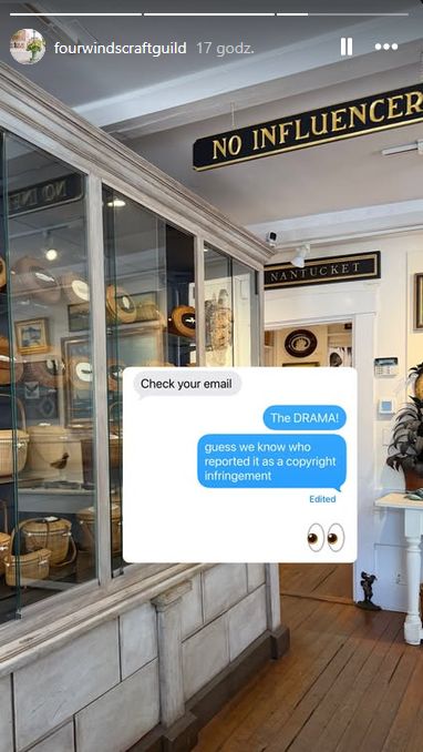 Znak "Zakaz wstępu dla influencerów"