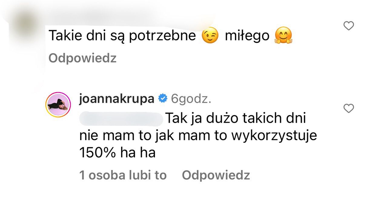 Joanna Krupa odpowiada internautom