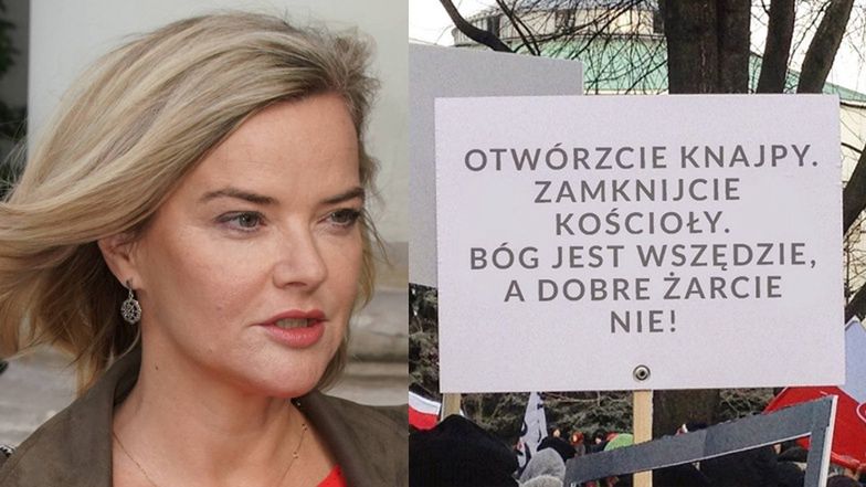 Monika Zamachowska domaga się otwarcia KNAJP ZAMIAST KOŚCIOŁÓW: "Co jest, do cholery?"