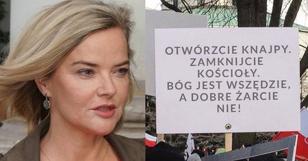 Monika Zamachowska domaga się otwarcia KNAJP ZAMIAST KOŚCIOŁÓW: "Co jest, do cholery?"