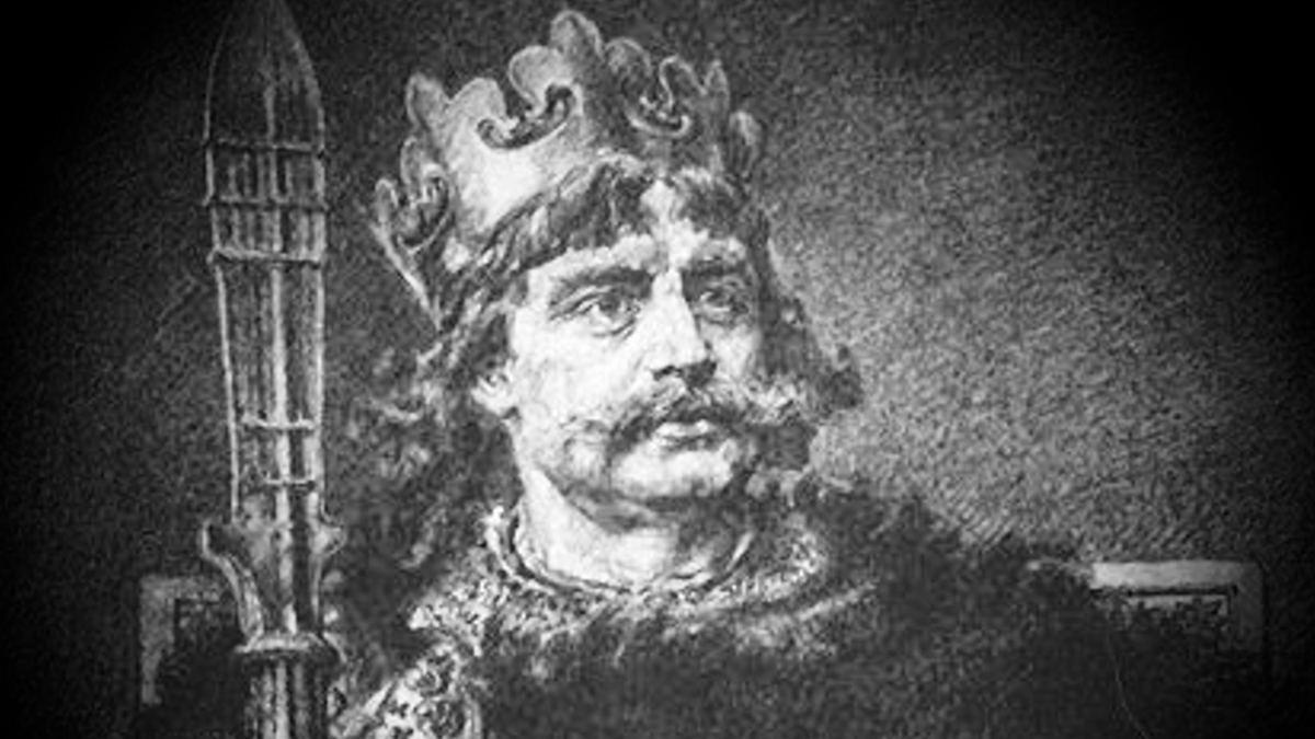 Rysunek Jana Matejki z cyklu "Poczet królów i książąt polskich"