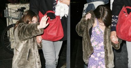 Suri Cruise w futerku