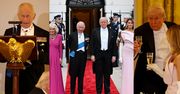 Król Karol i królowa Camilla brylują na kolacji u Trumpów: śmieszkowanie monarchy i znani goście (ZDJĘCIA)