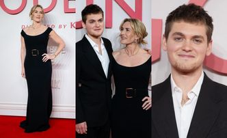 Kate Winslet lansuje 21-letniego syna na premierze swojego filmu. Joe już robi karierę w Hollywood (ZDJĘCIA)