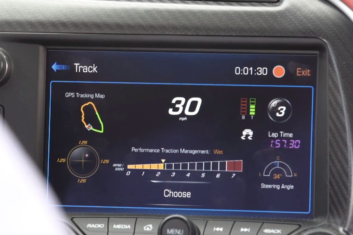 Corvette Performance Data Recorder (zrzut ekranu)