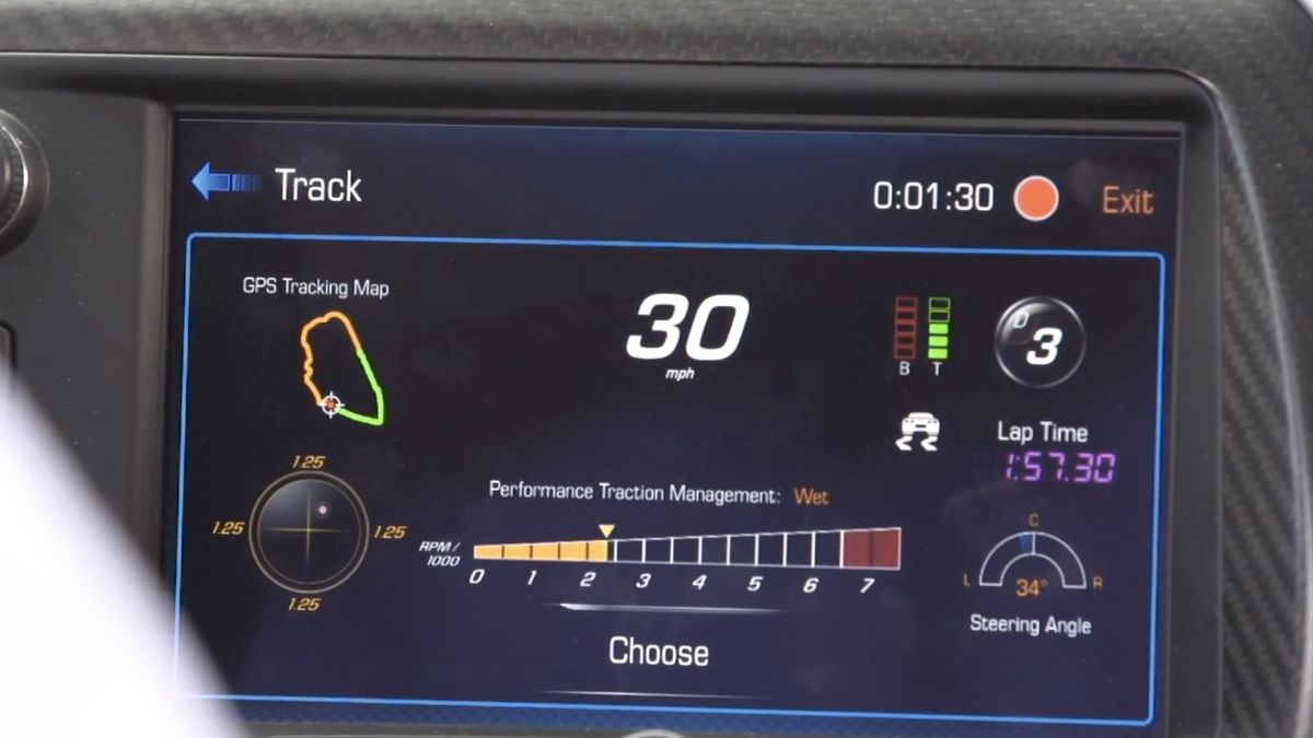 Corvette Performance Data Recorder (zrzut ekranu)