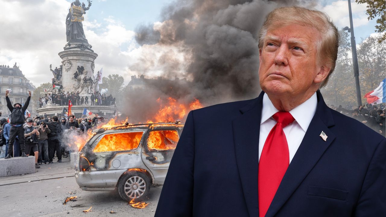Trump komentuje protesty we Francji. Winni są migranci?