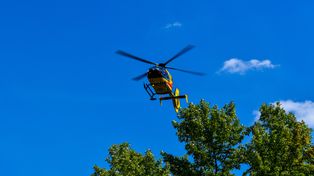 Wypadek pod Zieloną Górą. W akcji śmigłowiec LPR