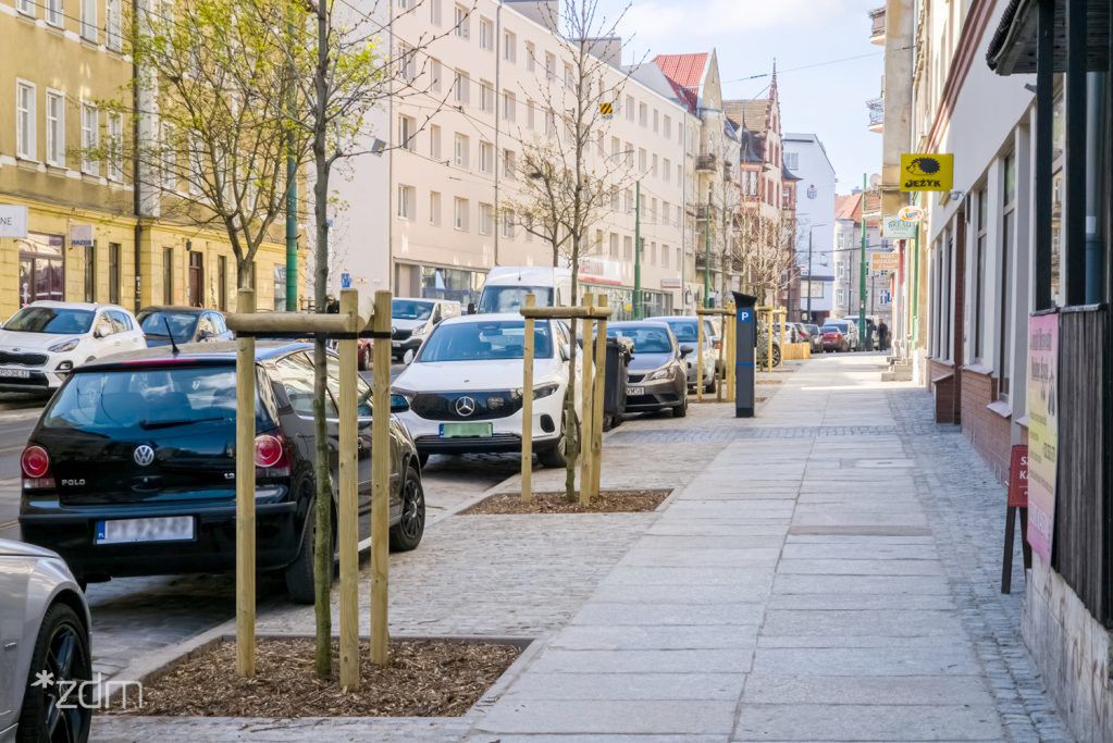 Nowy chodnik i zieleń w Poznaniu. Zakończono remont