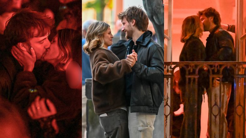 Całuśny Maciej Musiał tonie w objęciach ukochanej