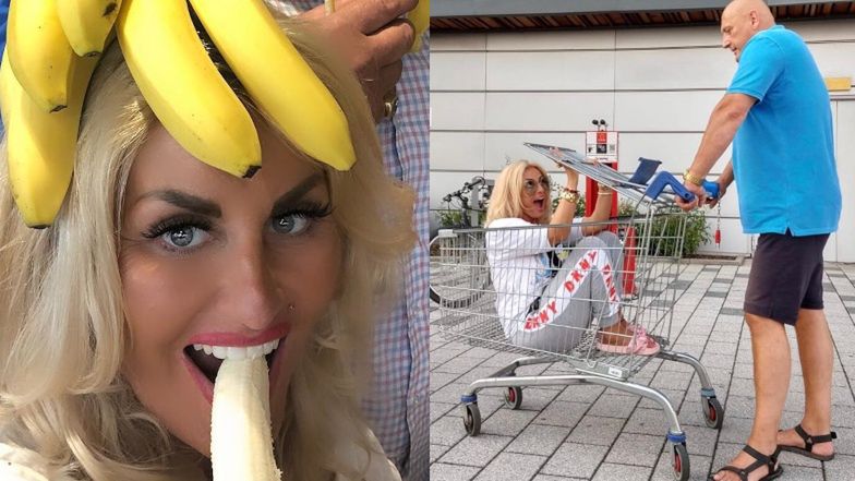 Dagmara Kaźmierska skrytykowana za jazdę w wózku sklepowym