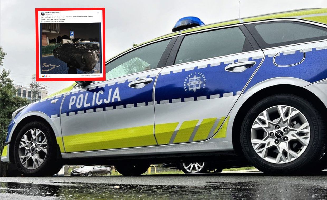 Świętochłowice. Folia zakryła auto. Policja sprawdziła