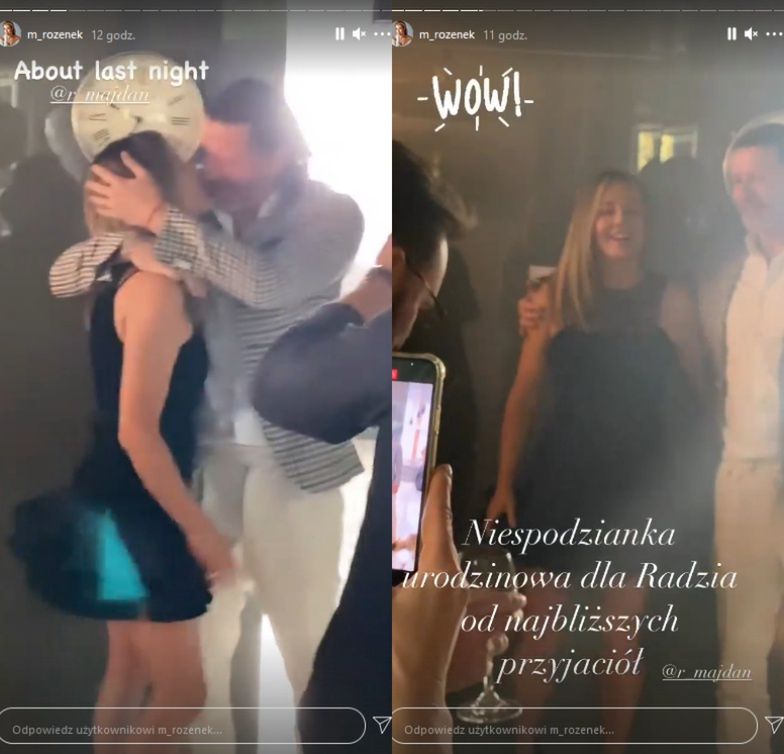 Małgorzata Rozenek chwali się imprezą urodzinową Radosława Majdana
