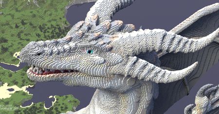 Stworzył gigantycznego smoka w Minecraftcie. Ciężko uwierzyć, że to nie render