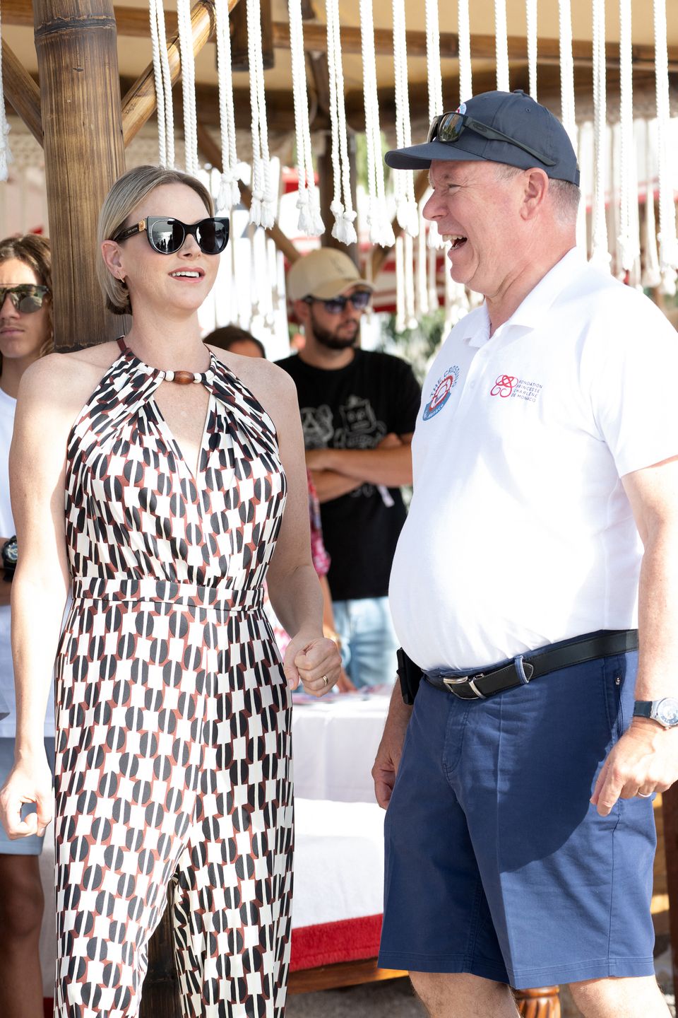 Księżna Charlene z mężem na sportowej imprezie charytatywnej