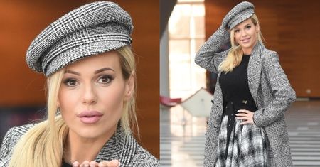 Doda w kaszkiecie pozuje pod "Pytaniem na Śniadanie". Stylowa?