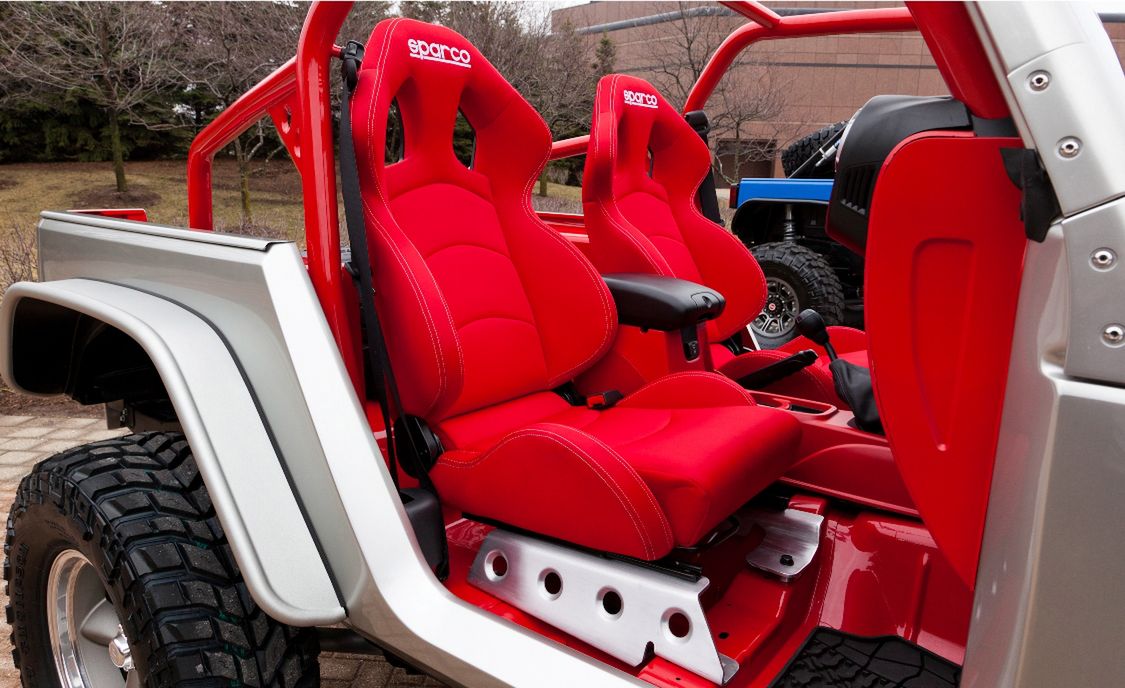 Jeep Wrangler Pork Chop interior