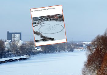 Rekordowa, lodowa karuzela. Znajduje się w europejskim kraju