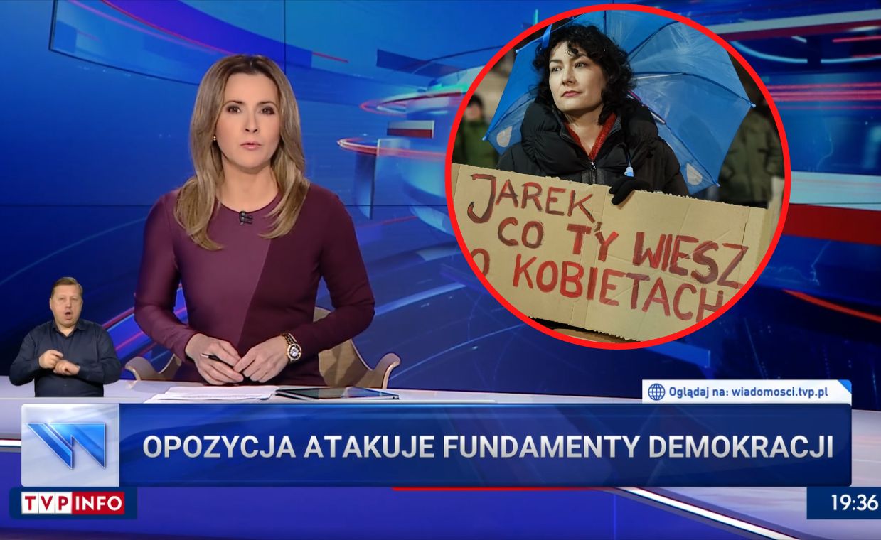 Zdumiewająca relacja "Wiadomości". Byli  przed domem Kaczyńskiego